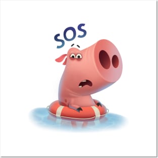 Piggy SOS Posters and Art